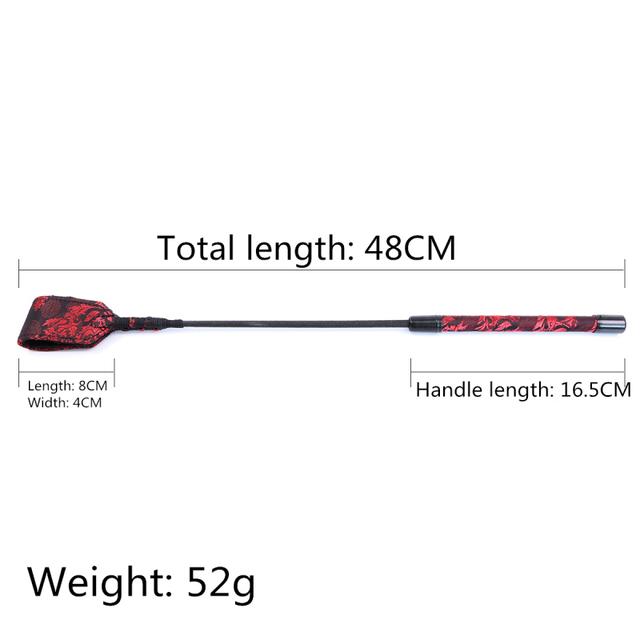 Bondage Boutique Slim Leather Riding Crop Horse Whip pony Spanking Knout BDSM Lash Fetish Flogger Sex toys for Women/Couples