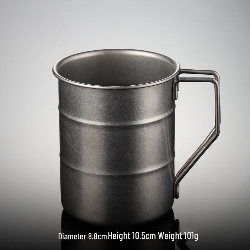 Qianxing Retro Oil Drum Stainless Steel Camping Mug