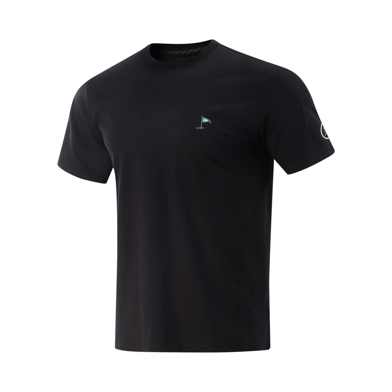 

Li-Ning Wade Series Letter Print Round Neck Breathable Versatile Short Sleeve T-Shirt Men Tops AHSV709-2