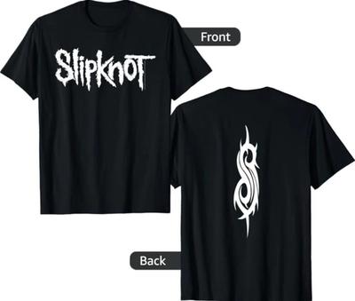 Slipknot Offizielles Schlichtes Logo 100% Baumwolle T-Shirt Herren T-Shirts Top