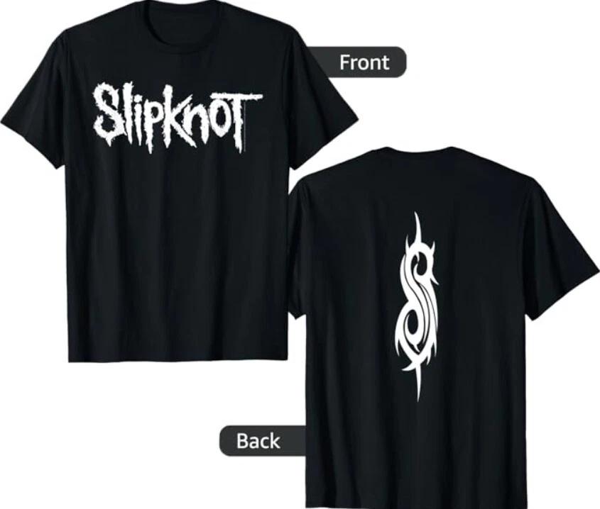 Slipknot Official Plain Logo 100% Cotton T-shirt Mens Tees Top S