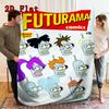 Future City Manga 2D Flat Pattern Flannel Blanket High quality All Seasons Warmth and Comfort Perfect for Christmas Gifts.P260914522