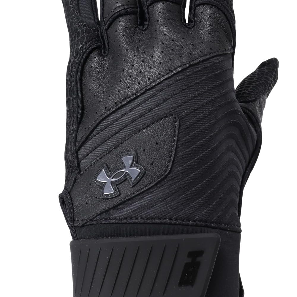 UA Harper Pro Gloves 24 Black/Black/Metallic Gun Metal SM