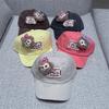 Cute bear plush cartoon sticker baseball cap female spring summer versatile face cap male couple