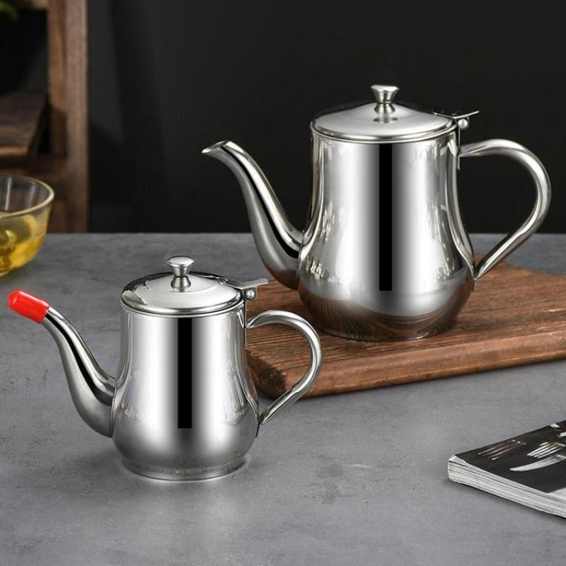 Filter Oil Pot Stainless Steel Household Leak-Proof Wine Pot Pouring Oil Bottle Seasoning Tank Kitchen Supplies Oz Pot Oil Tank