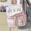 Sac à dos niche original touches de piano pois sac à dos étudiant fille sac à dos scolaire grande capacité polyvalent style universitaire sac à dos de voyage simple