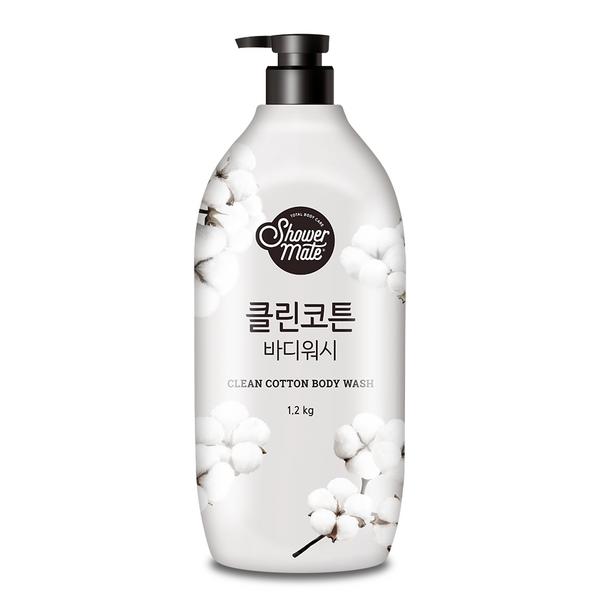 

Гель для душа Shower Mate Clean Cotton с ароматом Mokhwa, 1,2 кг, 1 корейская косметика