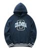 Columbia University Big C Logo Overfit Fleece Hoody Crown Navy