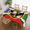 Rectangular Waterproof Oil-Proof Tomorrowland Flag Tablecloth Table Cover 40"-44" Fit  Table Cloth