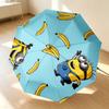 Minions Bananas 8 Ribs 3Fold Black Glue Uv Protection Umbrella Sun Protection Rainproof Compact Folding Umbrella For Travel Daily Use C923426