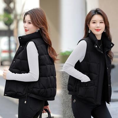 Short Down Cotton Vest Women's Autumn and Winter New Korean Version of Cotton Vest Cotton Vest Outside The Cotton Vest.