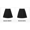 Anti-wrinkle Kids Girls Pleated Skirt Solid Color Midi Length Preppy Style Versatile Casual School Skirt for Girls Daily Wear