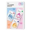 Pure Vitamin Mask Set A Firming 4pcs + B5 Moisturizing 4pcs + C Brightening 4pcs Facial Sheet Mask 23g