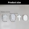 Multipurpose Sturdy Silicone Crosses Plaster Holder Mould Set Portable for Resin Plaster Craft Supplies Assorted Sizes