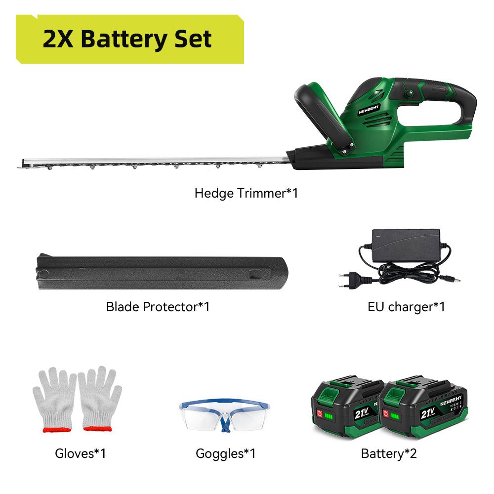 Newbeny 2000W 15000RPM Electric Hedge Trimmer Cordless Trimmer Pruning Saw Lawn Mower Garden Tools For Makita 21V Battery Pin