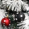 Christmas Balls 6 Pieces Party Pendant 2.36 Inch Shatterproof Ball Christmas Decorations For Winter Holiday Indoor Window Home