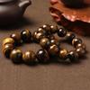 Bracciale Occhio di Tigre alla Moda Uomo e Donna Fascino Gioielli in Pietra Naturale Buddha Curativo Corda Elastica Bracciale con Perline di Cristallo per Coppia