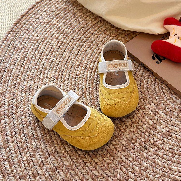Girls shoes 2025 spring and summer Korean version of children's Mary Jane shoes soft-soled baby princess shoes lightweight single shoes sports shoes