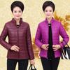Gemütlicher und stilvoller Winter-Kurzmantel aus Baumwolle für Damen mittleren Alters, Übergröße Slim Fit Daunenjacke für Mama
