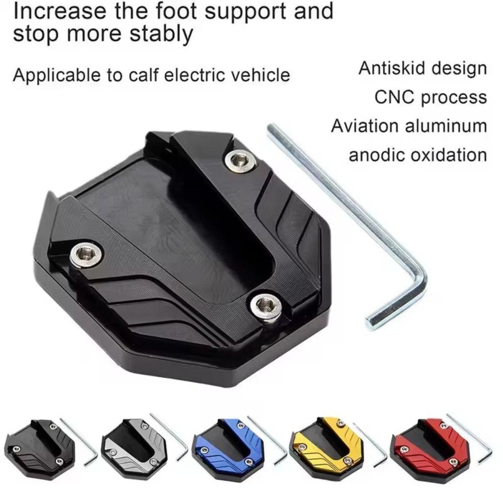 2Pcs Aluminum Zinc Zinc Alloy Kickstand Extender Extension Foot Pad Motorcycle Accessories  Motorbike