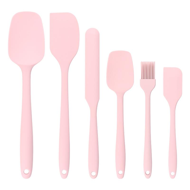 6-piece kitchen baking tool set silicone spatula cake cream silicone spatula oil brush spatula