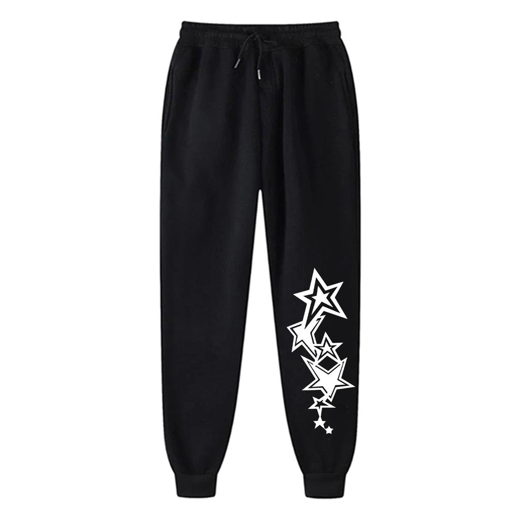 Ladies' Printed Unisex Casual Pocket Drawstring  Pants