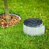 Relaxdays Bordure de jardin flexible, métal galvanisé, pour pelouse et parterre, longueur 15 m, hauteur 16 cm, argenté