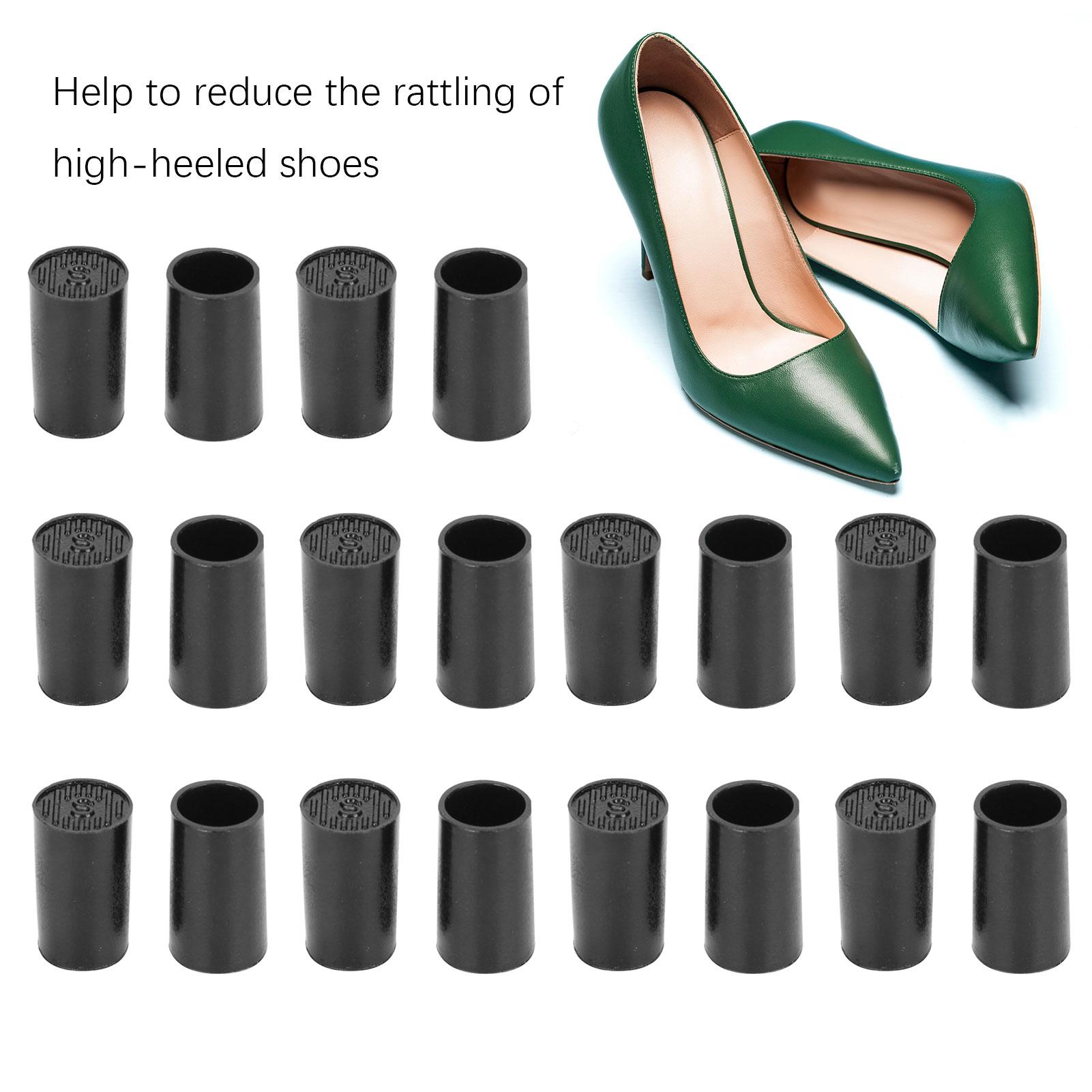 10 Paar Hoge Hak Tip Zwart CPU Polyurethaan Schoenen Reparatie Vervangingskits gray