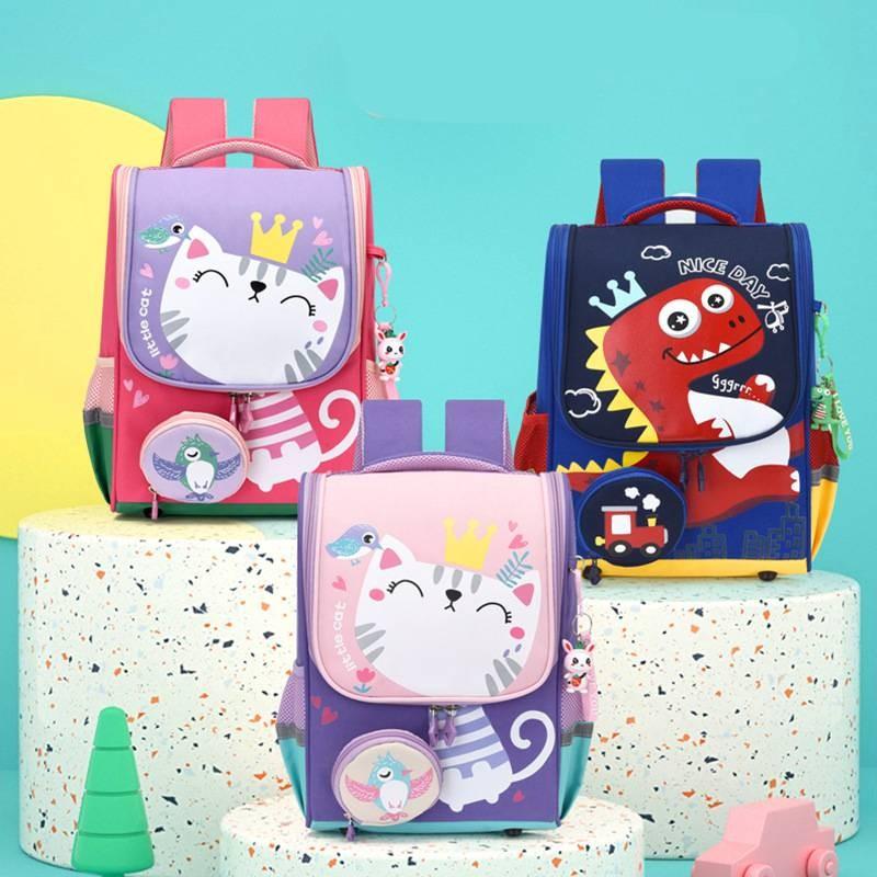 Cute Cartoon Toddler Backpack For Boys And Girls With Breathable Nylon Material