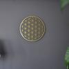 1Pc Metal Mandala Wall Art Sacred Geometry Lotus Flower Sculpture Spiritual Home Decor Meditation Room Gift