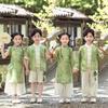Kids' Tang Suit Hanfu Costume Set - Boys & Girls Ancient Spring/Autumn Style