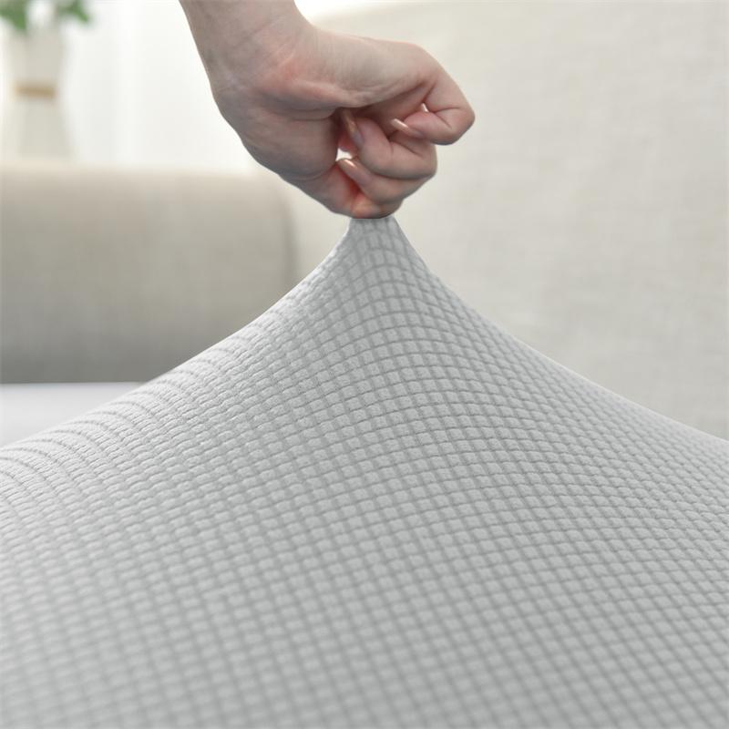 1PC Polar Fleece Sofa Seat Cushion Cover Elastic Anti-dirty Armchair Sofa Cover Pet Friendly Solid Color Furniture Dust Cover