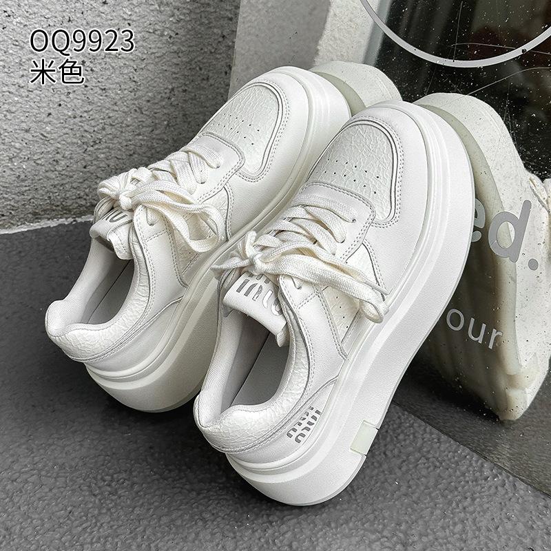 Thick-soled autumn and winter new ins trendy suction film sole leather velvet casual board shoes