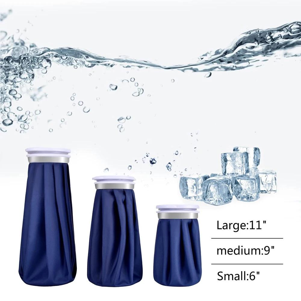 Ice Cold Pack Reusable Ice Bags Hot Water Bag For Injuries,Hot Cold Therapy And Pain Relief With Elastic Breathable Support Wrap