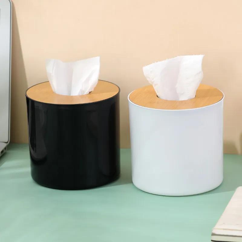 Wood Tissue Box Creative And Simple Living Room Home Paper Napkin Remote Control Storage Box Roll Paper Box Miscellaneous Storage Artifact