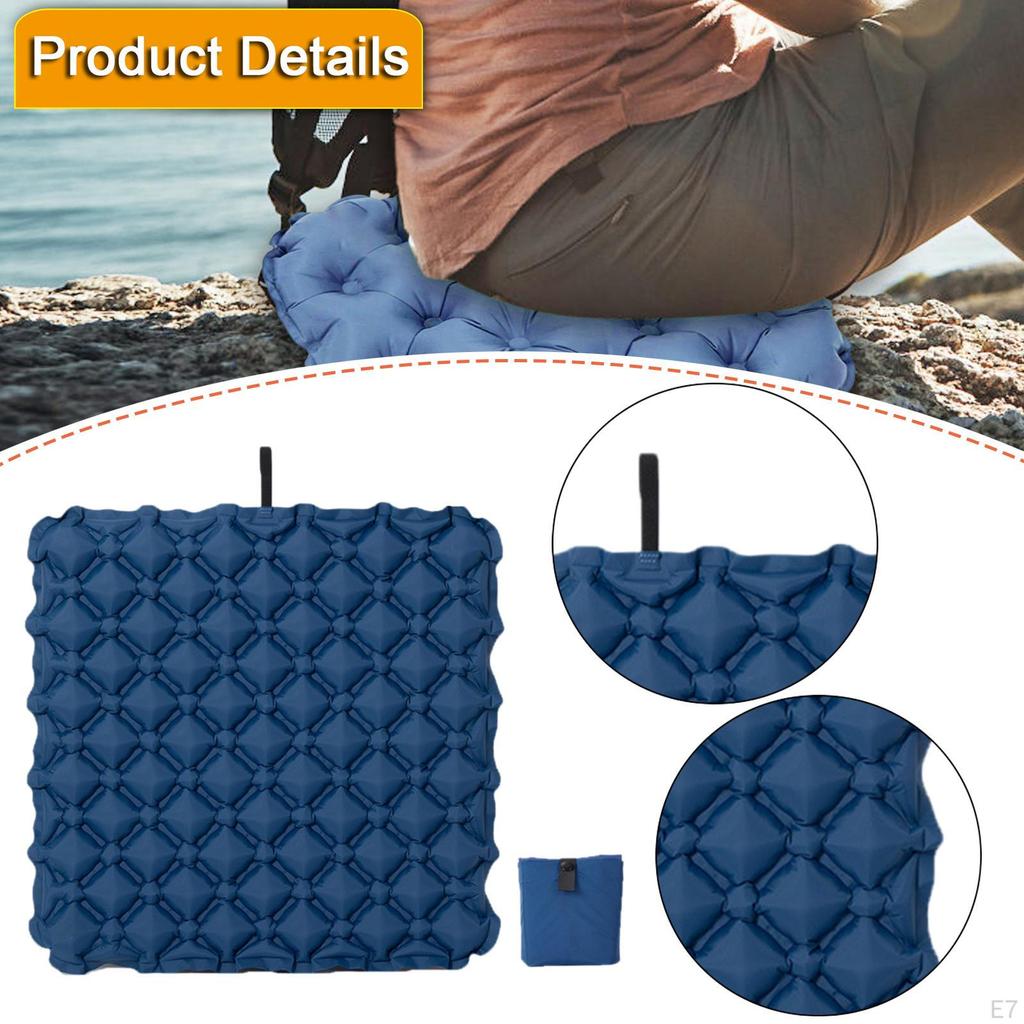 Inflatable Office Chair Cushion, Foldable with Storage Bag for Stadium, Camping, Hiking
