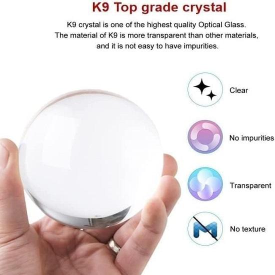 Deer 3D Crystal Ball Night Glass Ball Night LED Lamp with Woodern Base,Decorations Gifts for Men,Women,Kids,Boys,Teens