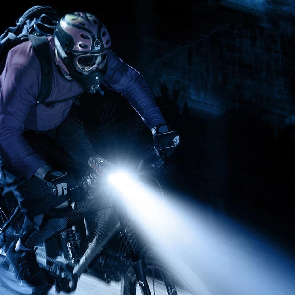 Solar Bike Front Light USB Rechargeable MTB Road Bike Front Lamp Power Display High Beam Bicycle Flashlight Bicycle Accessories