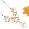 Exaggerated Fashion Accessory Geometric Triangle Rectangular Necklace Hollow