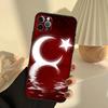 Custodia per Telefono con Bandiera Turca Turchia Per iPhone 16 14 13 12 11 15 17 Pro Max 13 mini 15 16 Plus 16e 17 Air Cover Funda