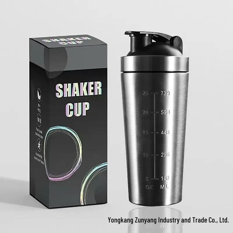 304 Stainless Steel Multifunctional Shaker Cup: Large-Capacity Protein Powder, Milkshake, and Water Bottle for Outdoor Fitness.