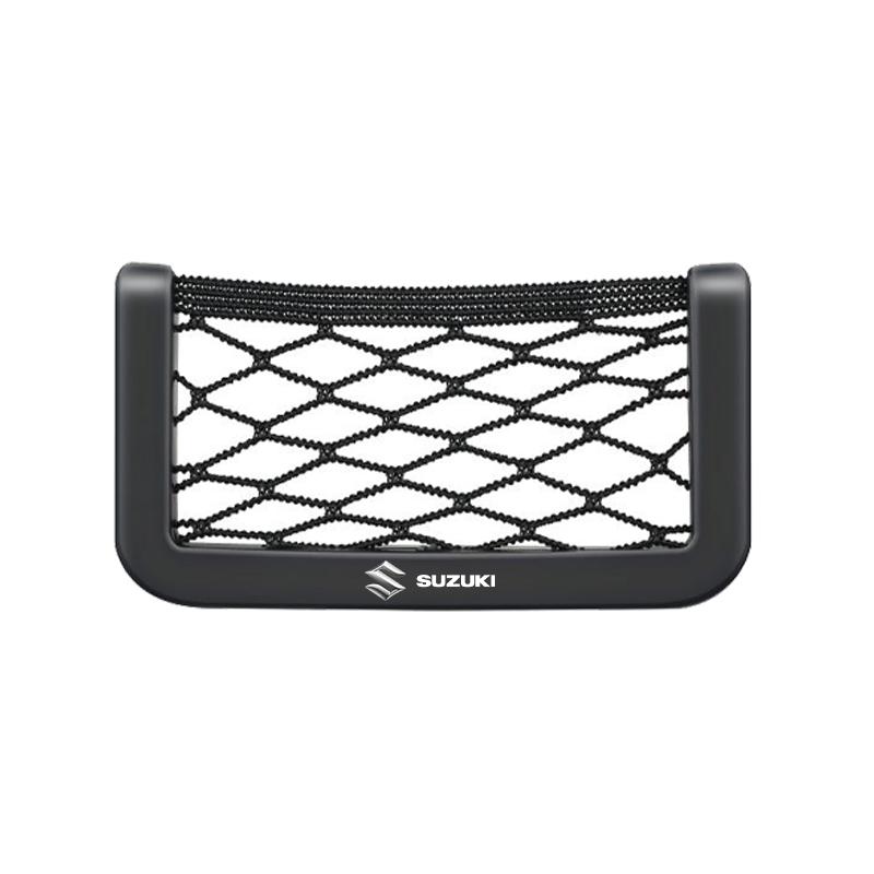 1 szt. Siatka samochodowa Torba Uchwyt na telefon Siatka do przechowywania Pudełko Kieszeń Organizer Dla Suzuki DZire IGNIS Grand Swift Jimny Vitara Baleno SX4 GW250 Splash Swace