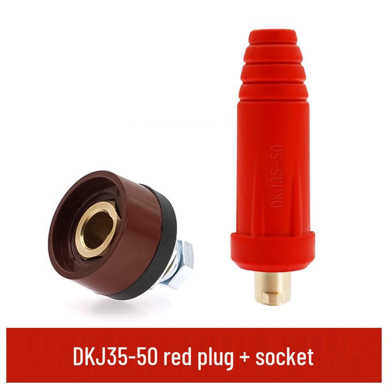 Argon-Lichtbogenschweißgerät Schnellanschluss-Set mit Massekabel und Stecker/Buchse.