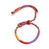 Handcrafted Tibetan Braided Bracelet: Adjustable Cotton Five-Color Ethnic Style Rope