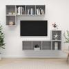 VidaXL TV Stand Set 4 Pcs Concrete Grey Chipboard