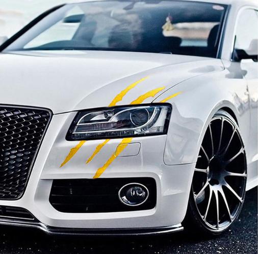 Auto Car Sticker Reflective Monster Claw Scratch Stripe Marks Headlight Decal Car Stickers 40cmX12cm Car Accessories