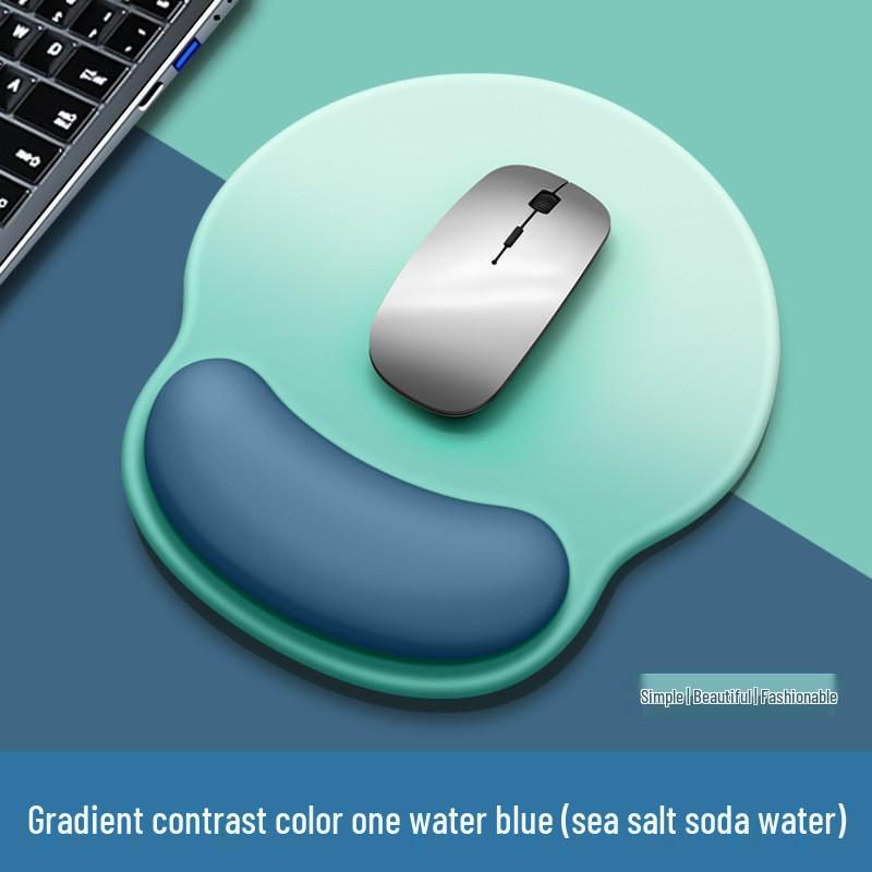 Ergonomic Wrist Rest & Mouse Pad with Silicone Guard for Men & Women