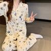 Crayon Xiaoxin Imitation Cotton Pajamas Women's Spring New Long-sleeved High-end Cute and Moving Superman Loungewear Set