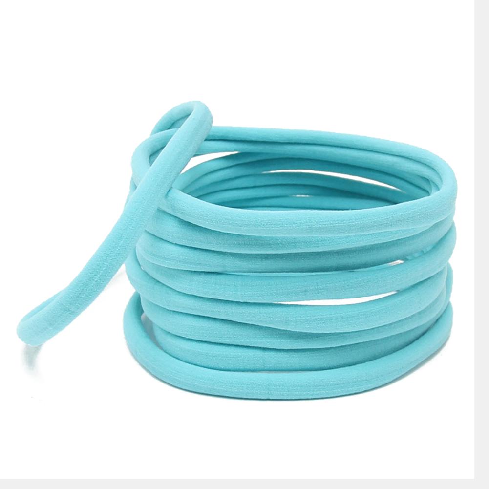10Pcs Soft Thin Nylon Headband Stretchy Hair Bands Kid Girl DIY Hair Accessorie