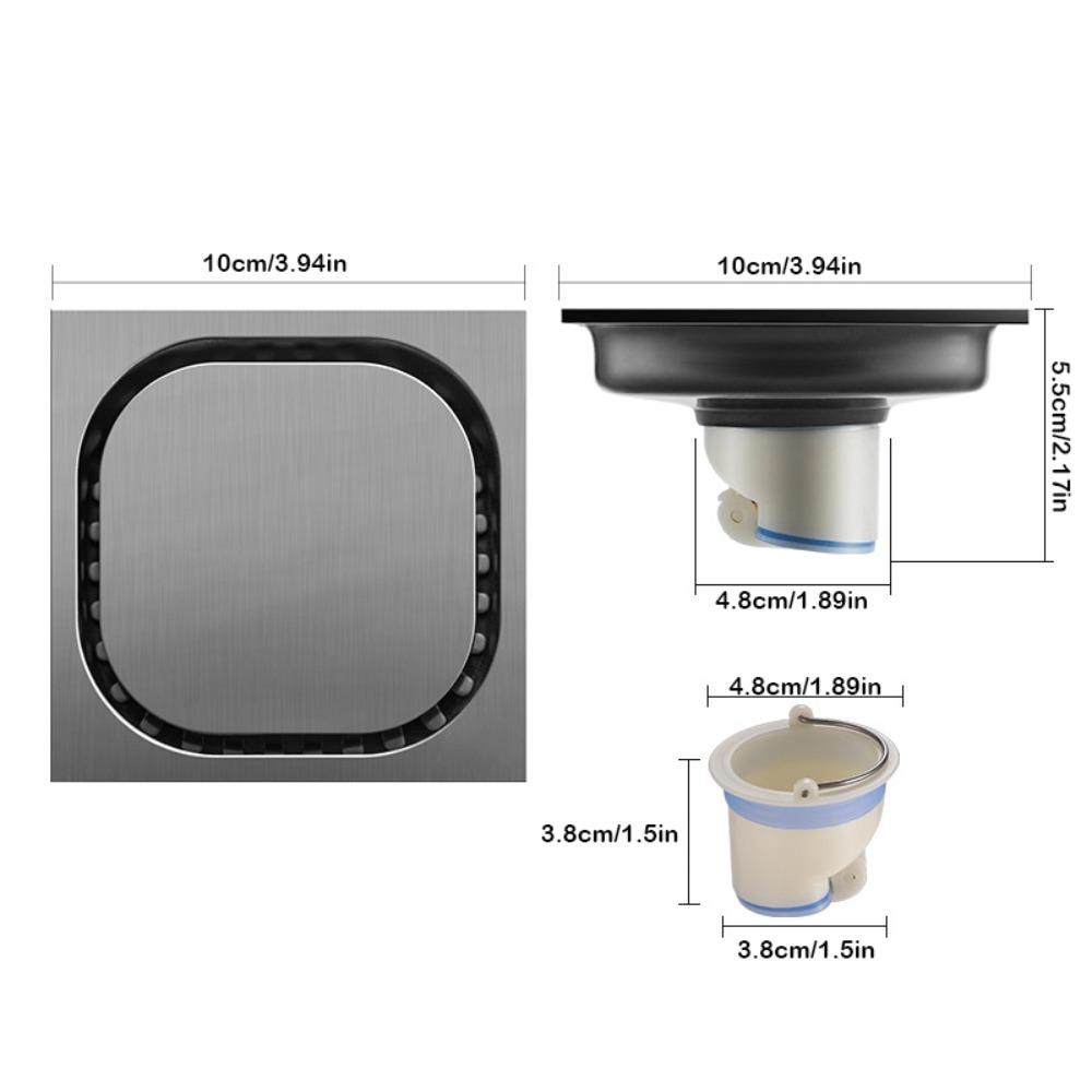 

Insect-proof Floor Drain Stainless Steel Drain Filter Sewer Shower Floor Drain Kitchen Style C